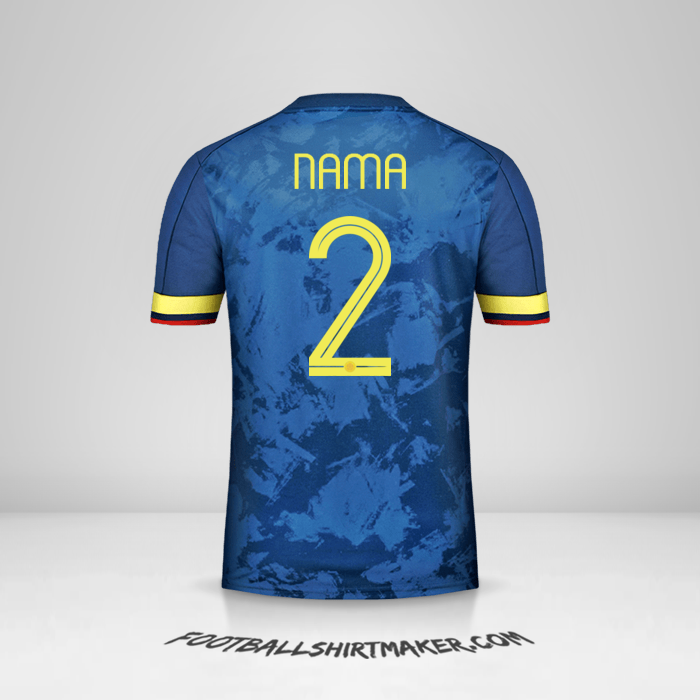 Jersey Kolombia 2020/21 Alternatif -  nama - 2