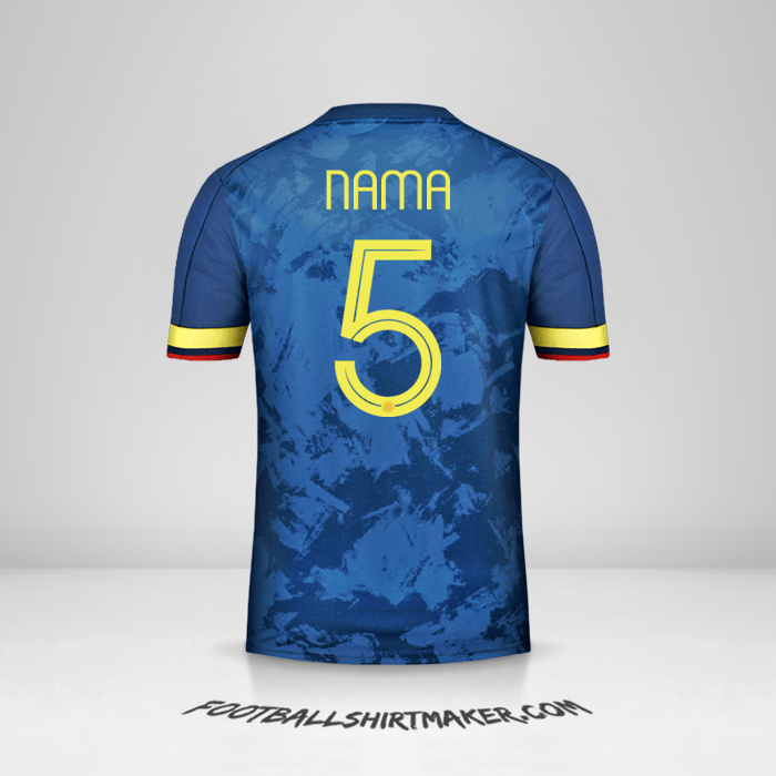 Jersey Kolombia 2020/21 Alternatif -  nama - 5