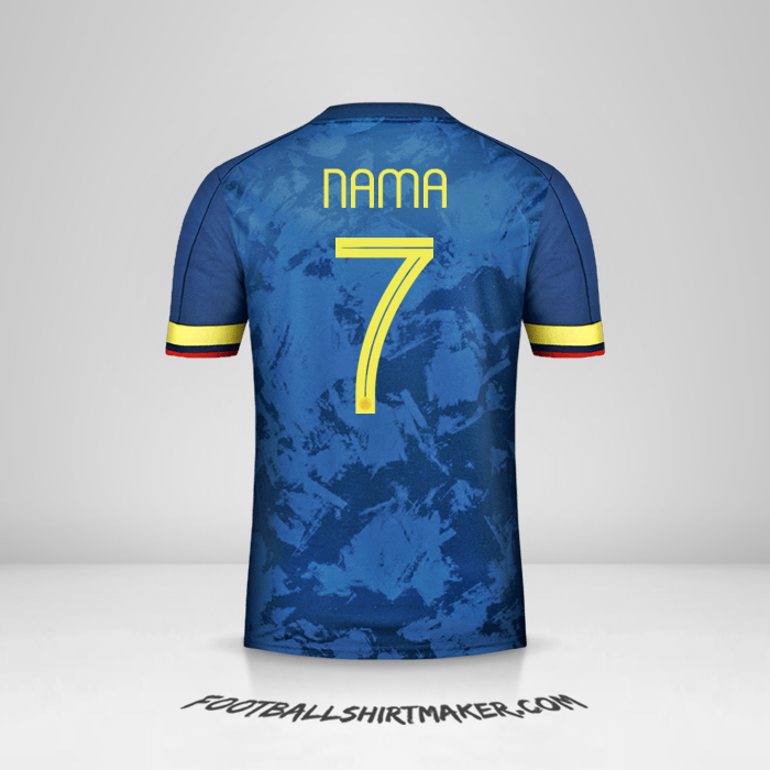 Jersey Kolombia 2020/21 Alternatif -  nama - 7