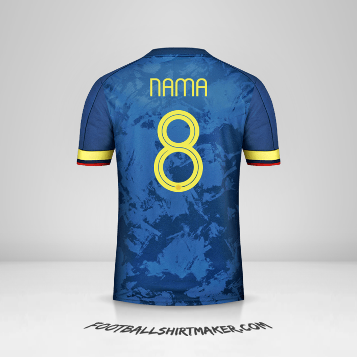 Jersey Kolombia 2020/21 Alternatif -  nama - 8