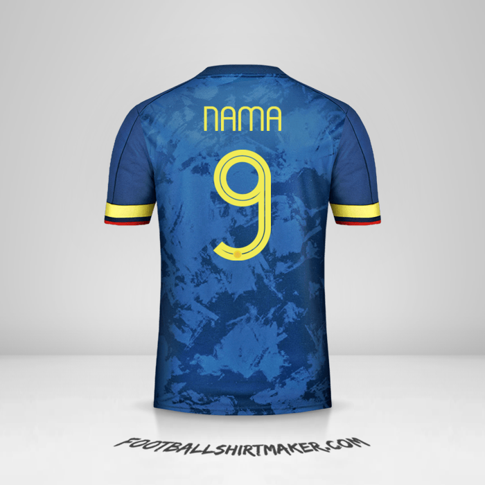 Jersey Kolombia 2020/21 Alternatif -  nama - 9