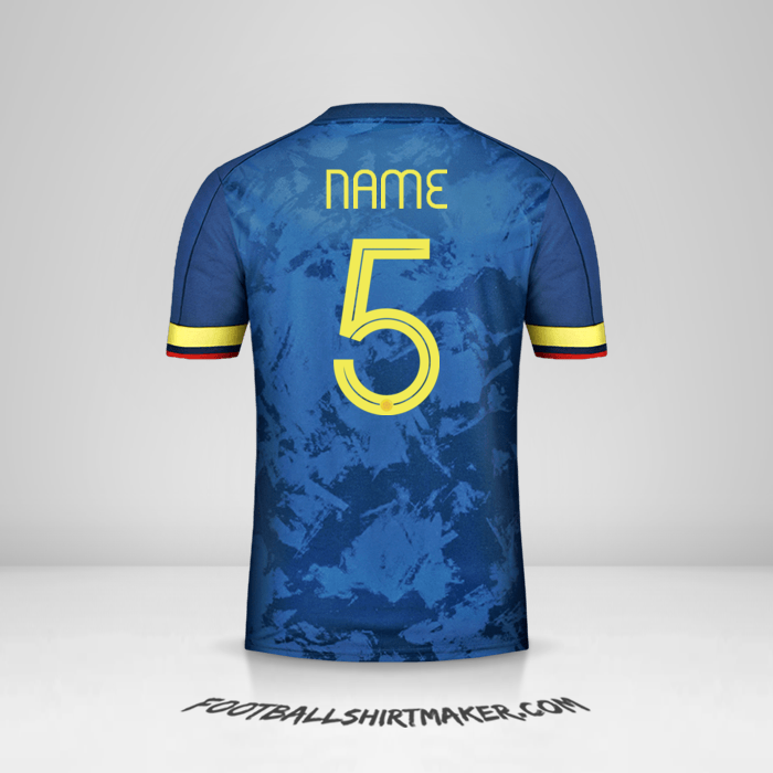 Trikot Kolumbien 2020/21 Auswärts -  name - 5