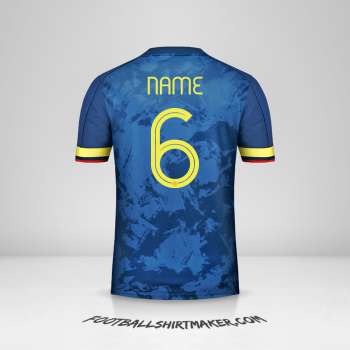Jersey Colombia 2020/21 Away -  name - 6