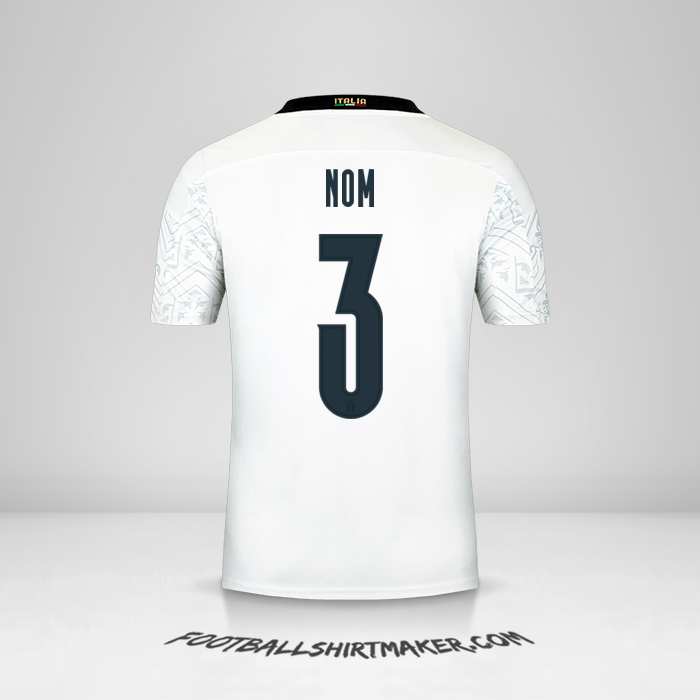 Maillot Italie 2020 Extérieur -  nom - 3