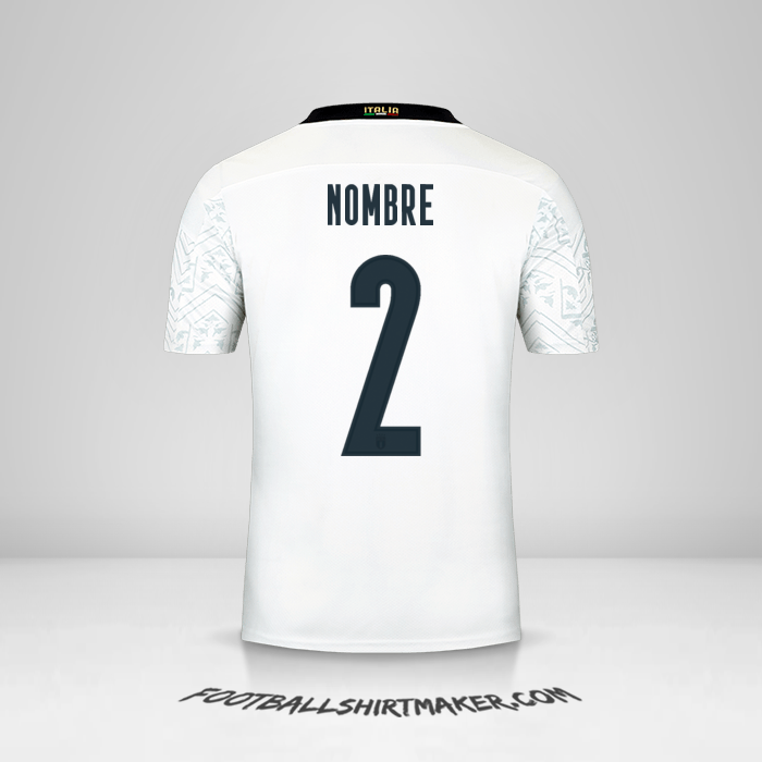 Camiseta Italia 2020 Visita -  nombre - 2