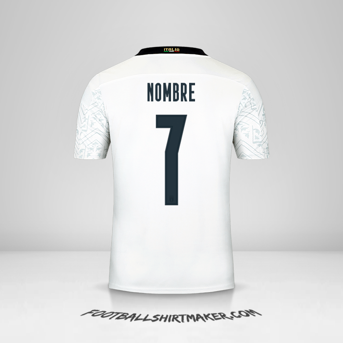 Camiseta Italia 2020 Visita -  nombre - 7
