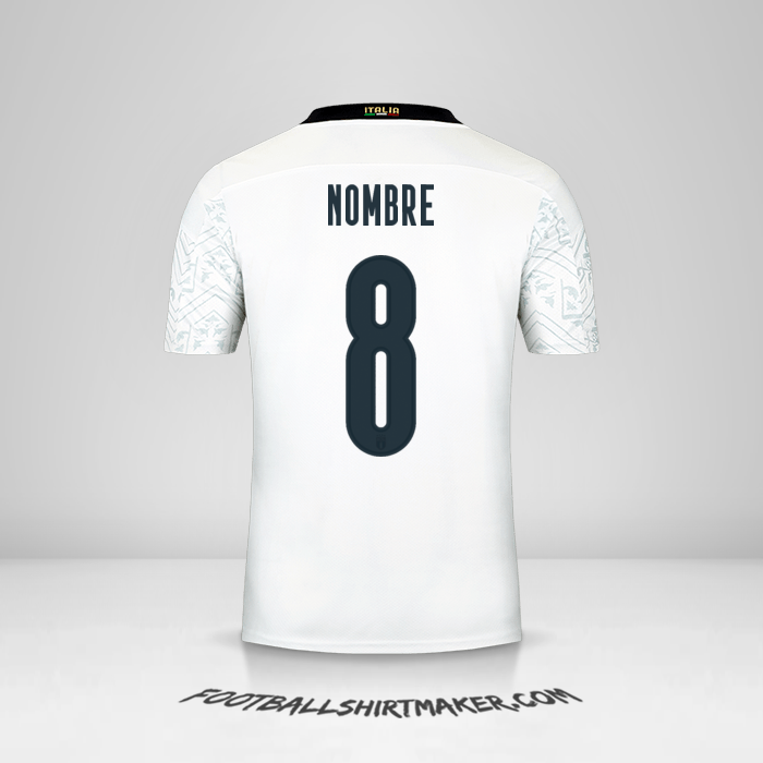 Camiseta Italia 2020 Visita -  nombre - 8