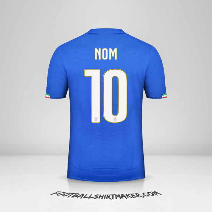 Maillot Italie 2014 -  nom - 10