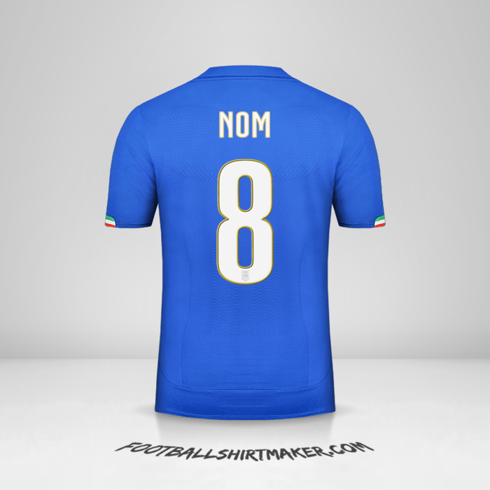 Maillot Italie 2014 -  nom - 8