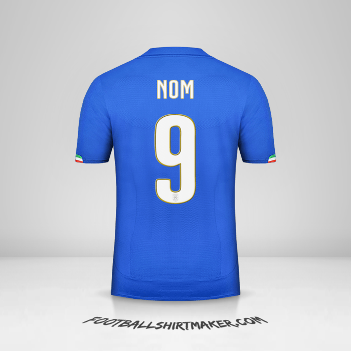 Maillot Italie 2014 -  nom - 9