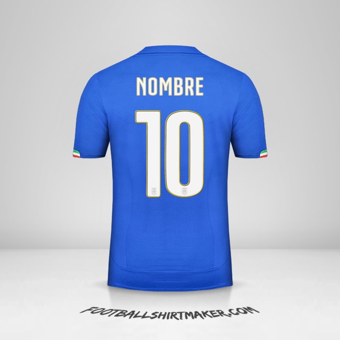 Jersey Italia 2014 -  nombre - 10