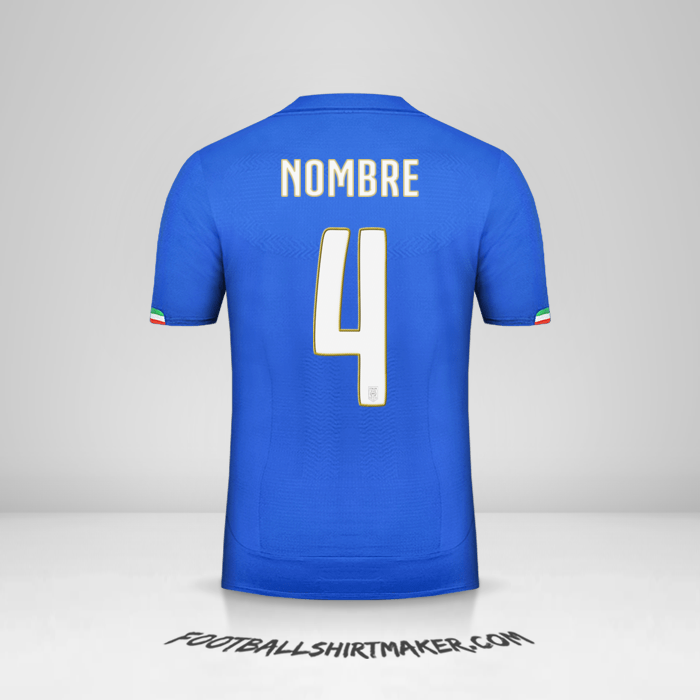 Jersey Italia 2014 -  nombre - 4