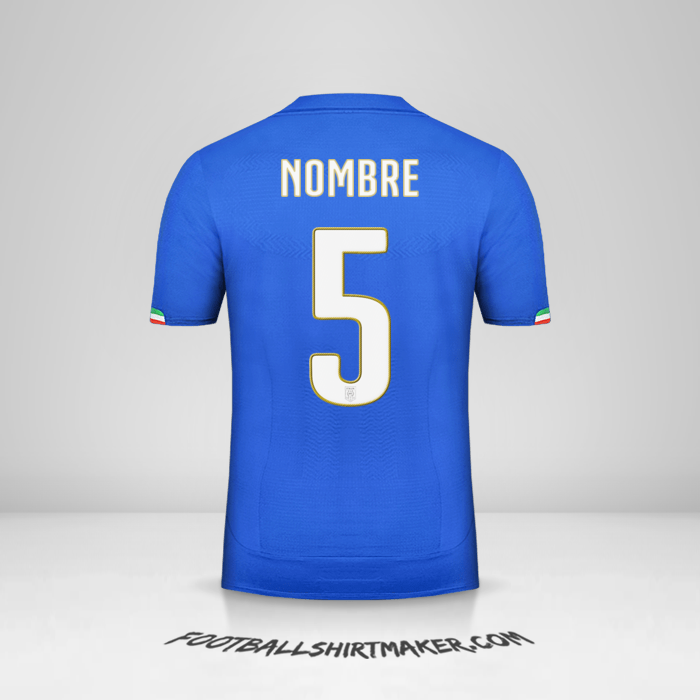 Jersey Italia 2014 -  nombre - 5