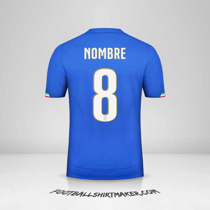 Jersey Italia 2014 -  nombre - 8