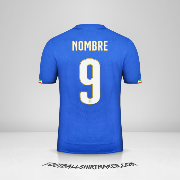 Jersey Italia 2014 -  nombre - 9
