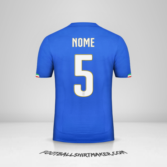 Camisa Itália 2014 -  nome - 5