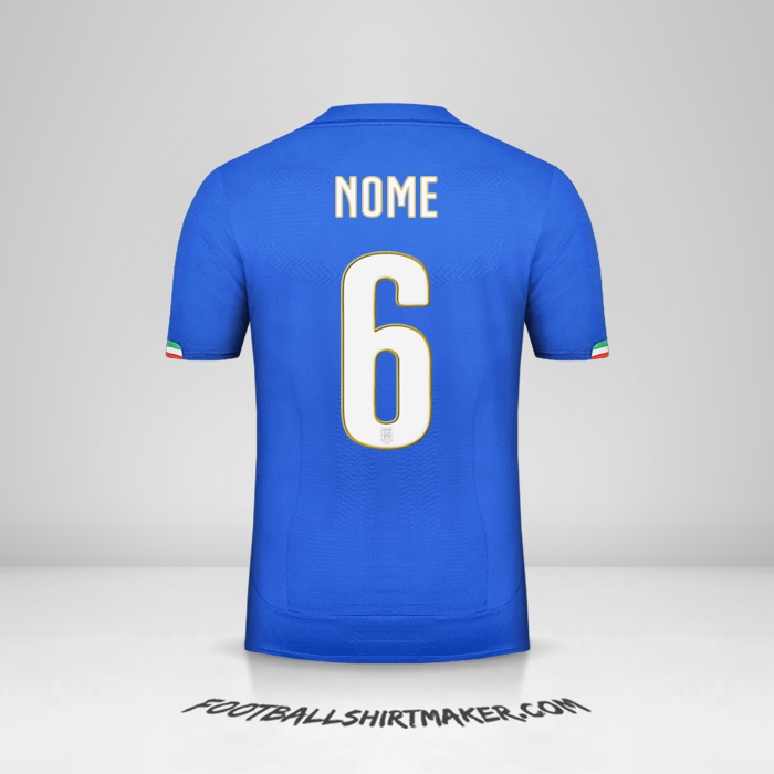 Camisa Itália 2014 -  nome - 6
