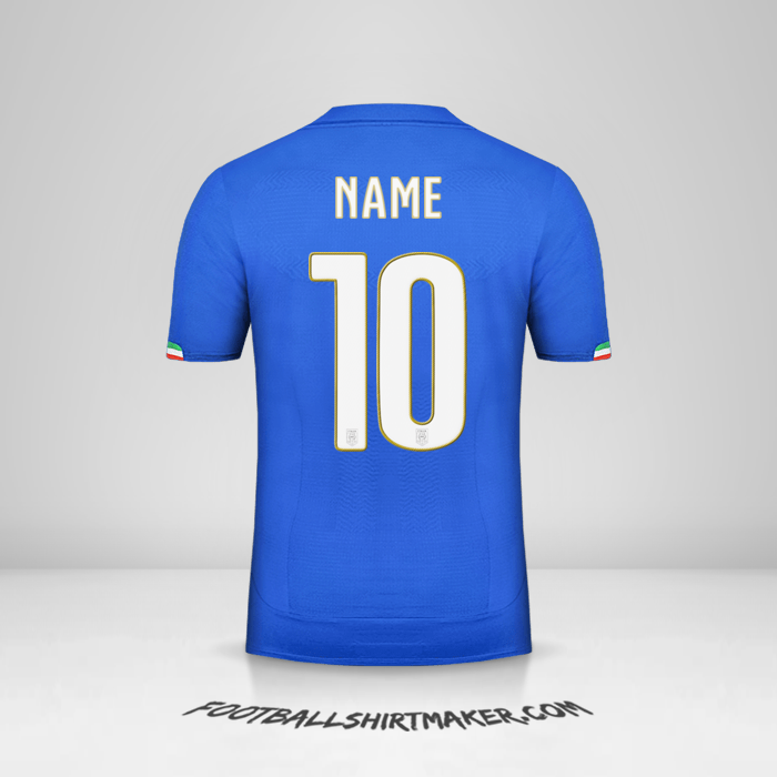 Trikot Italien 2014 -  name - 10