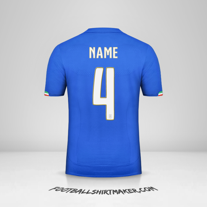 Trikot Italien 2014 -  name - 4