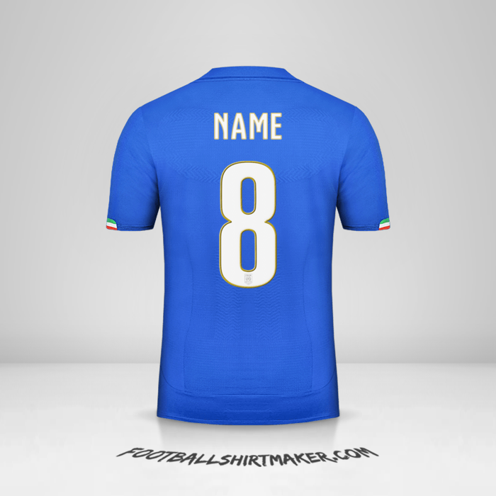 Shirt Italy 2014 -  name - 8