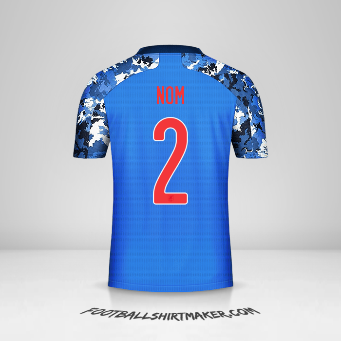 Maillot Japon 2020 -  nom - 2