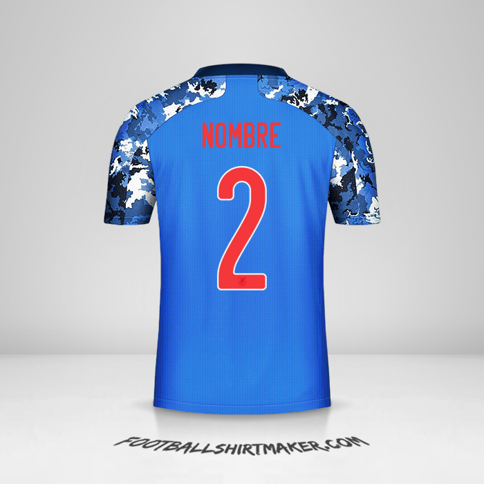 Jersey Japon 2020 -  nombre - 2