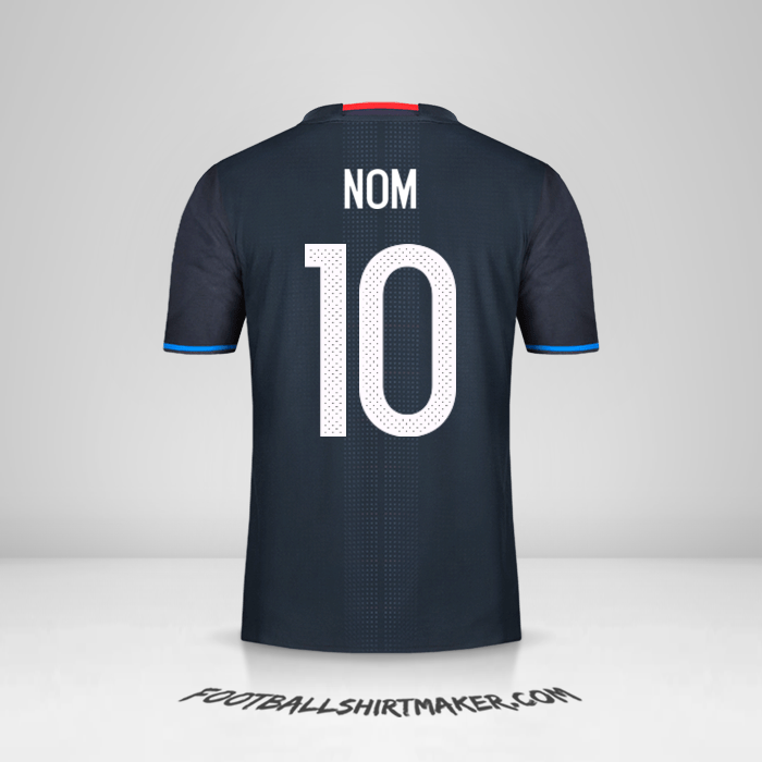 Maillot Japon 2016 -  nom - 10