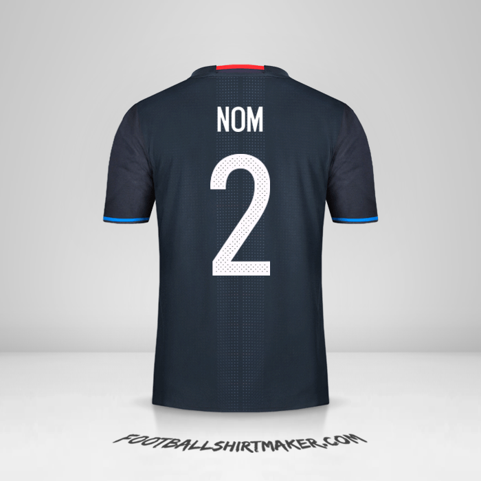 Maillot Japon 2016 -  nom - 2