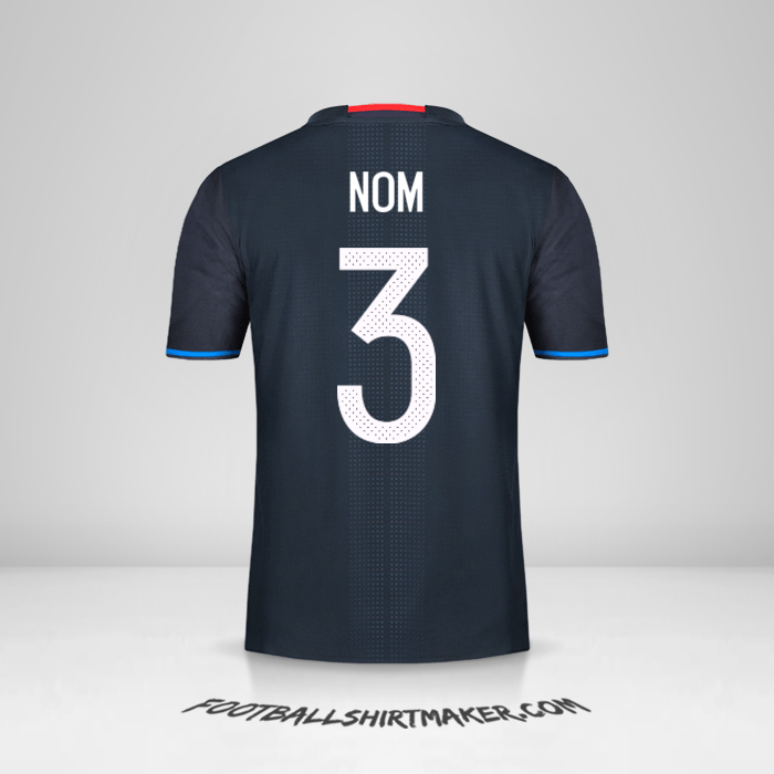 Maillot Japon 2016 -  nom - 3