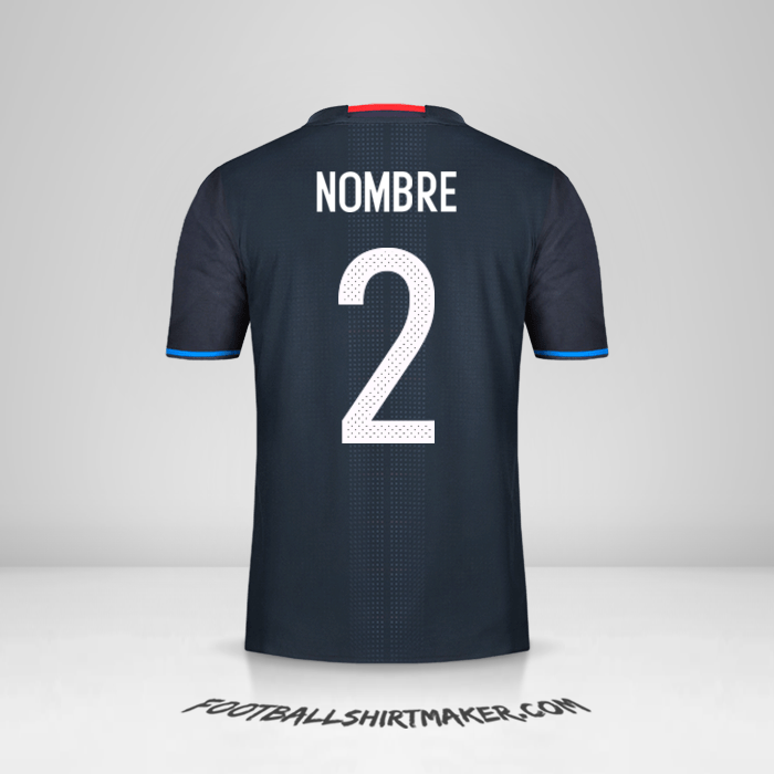 Jersey Japon 2016 -  nombre - 2