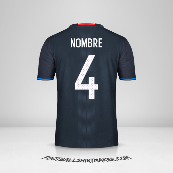 Jersey Japon 2016 -  nombre - 4