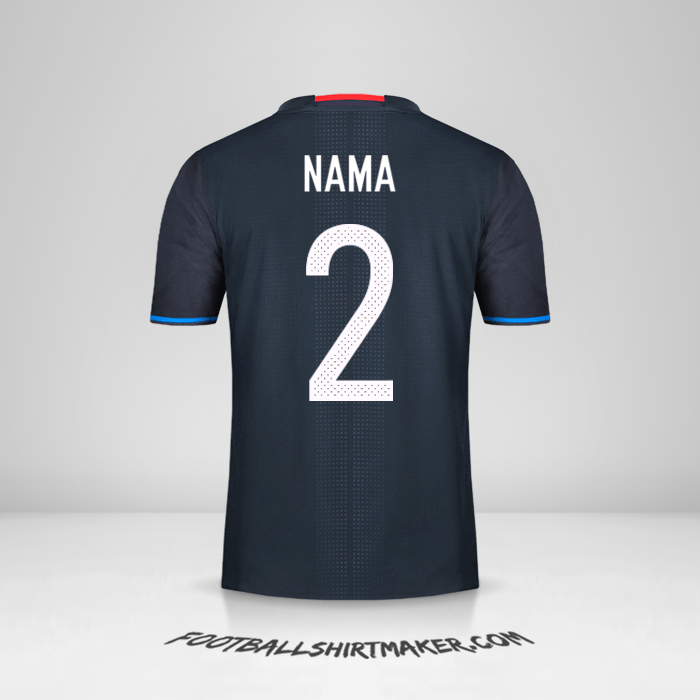 Jersey Jepang 2016 -  nama - 2