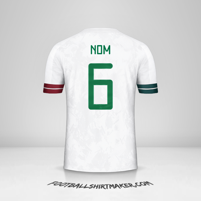 Maillot Mexique 2020 Extérieur -  nom - 6