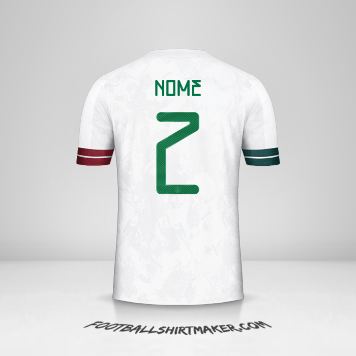Maglia Messico 2020 Seconda -  nome - 2