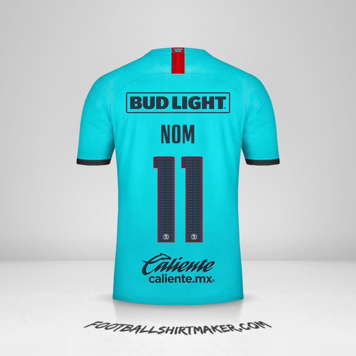 Maillot Club America 2019/20 Troisième -  nom - 11