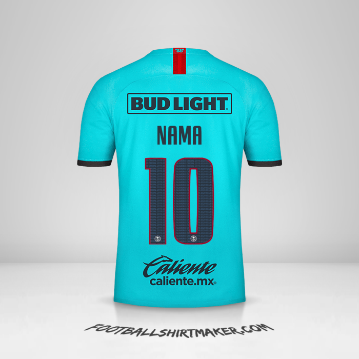 Jersey Club America 2019/20 Ketiga -  nama - 10