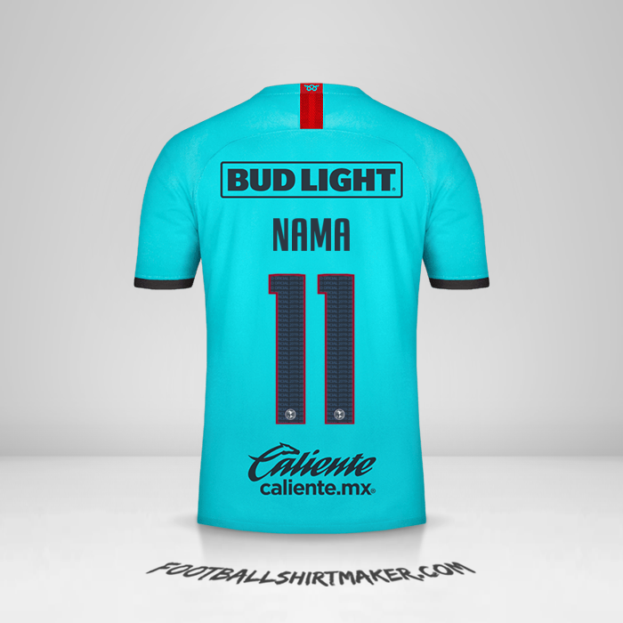 Jersey Club America 2019/20 Ketiga -  nama - 11