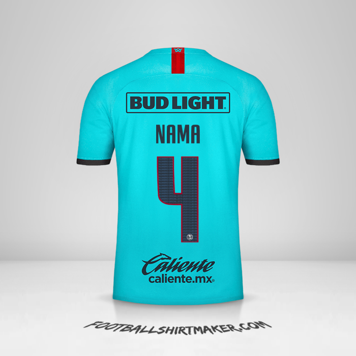 Jersey Club America 2019/20 Ketiga -  nama - 4