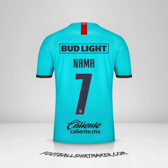 Jersey Club America 2019/20 Ketiga -  nama - 7