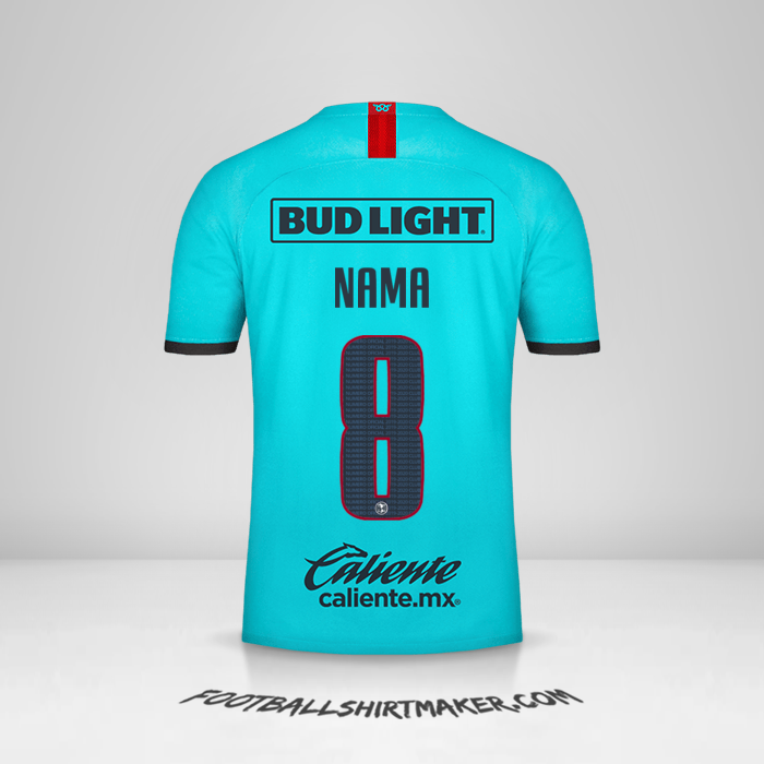 Jersey Club America 2019/20 Ketiga -  nama - 8