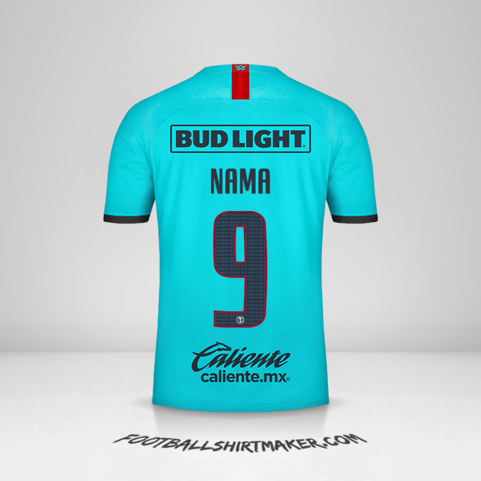 Jersey Club America 2019/20 Ketiga -  nama - 9