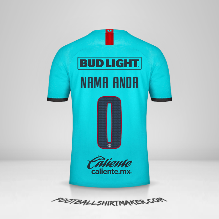 Jersey Club America 2019/20 III -  nama anda - 0