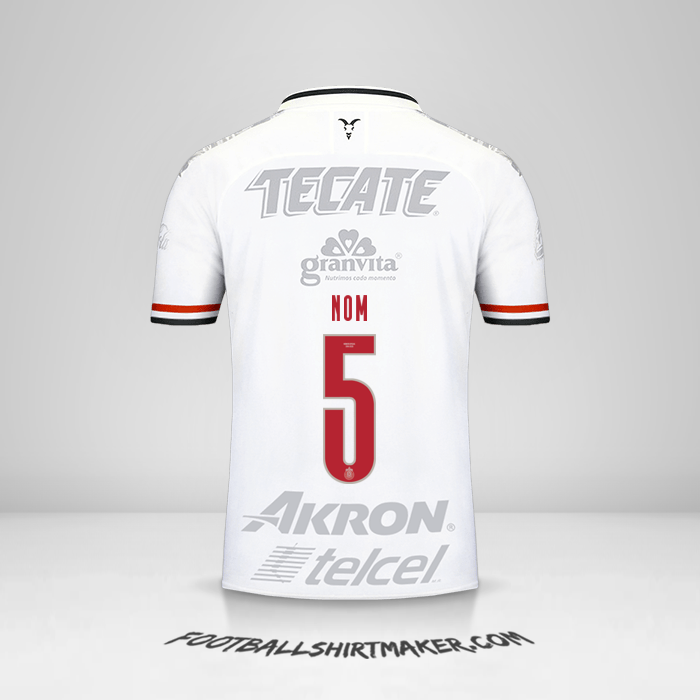 Maillot Guadalajara 2019/20 Troisième -  nom - 5