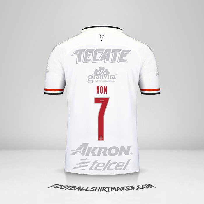 Maillot Guadalajara 2019/20 Troisième -  nom - 7