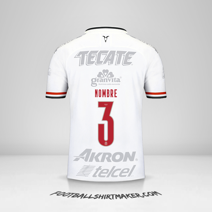 Camiseta Guadalajara 2019/20 Tercera -  nombre - 3