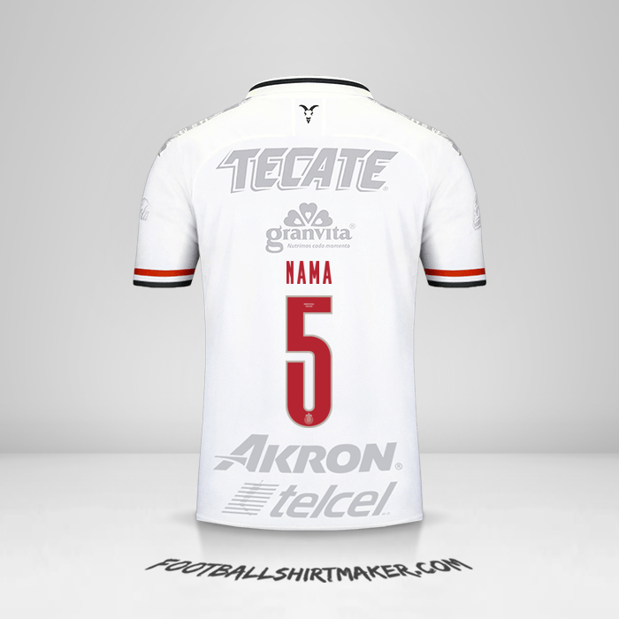 Jersey Guadalajara 2019/20 Ketiga -  nama - 5