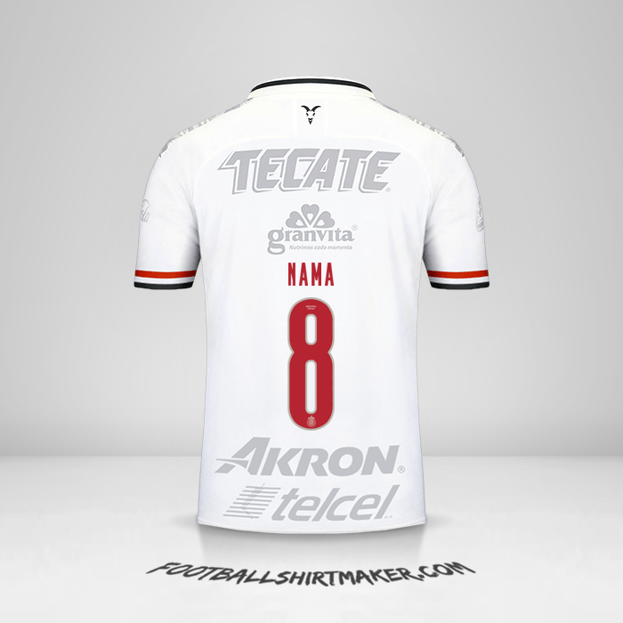 Jersey Guadalajara 2019/20 Ketiga -  nama - 8
