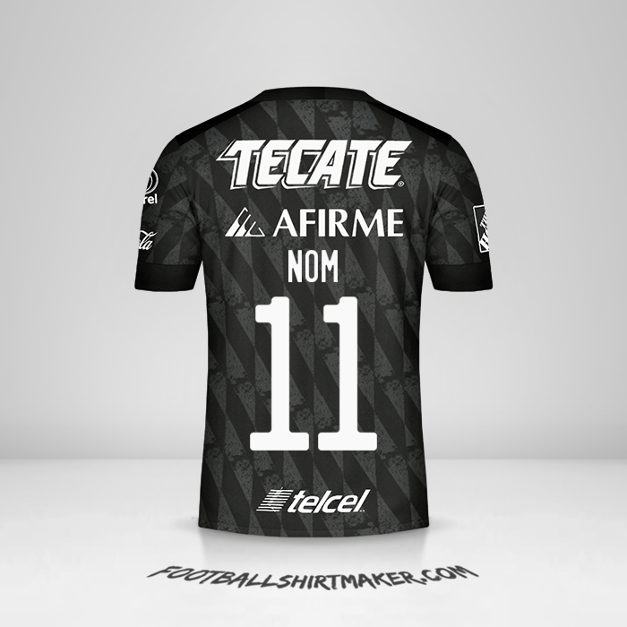 Maillot Tigres UANL 2020 Troisième -  nom - 11