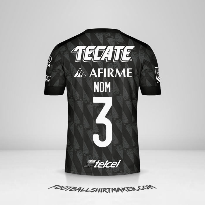 Maillot Tigres UANL 2020 Troisième -  nom - 3
