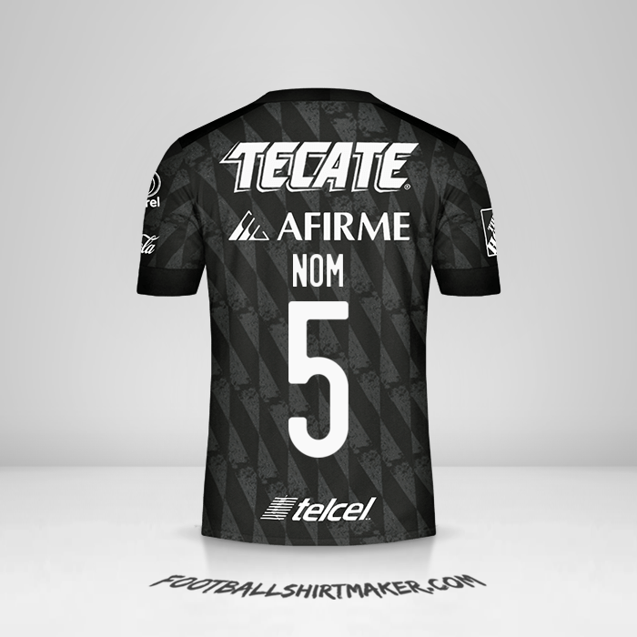 Maillot Tigres UANL 2020 Troisième -  nom - 5